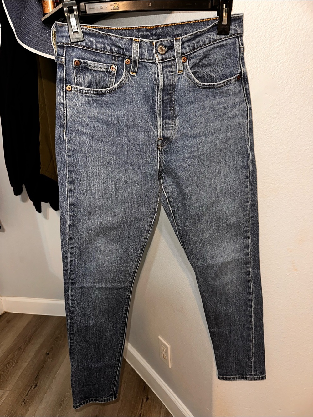 Levi's Women's Straight Leg Jeans — Faded Blue Denim